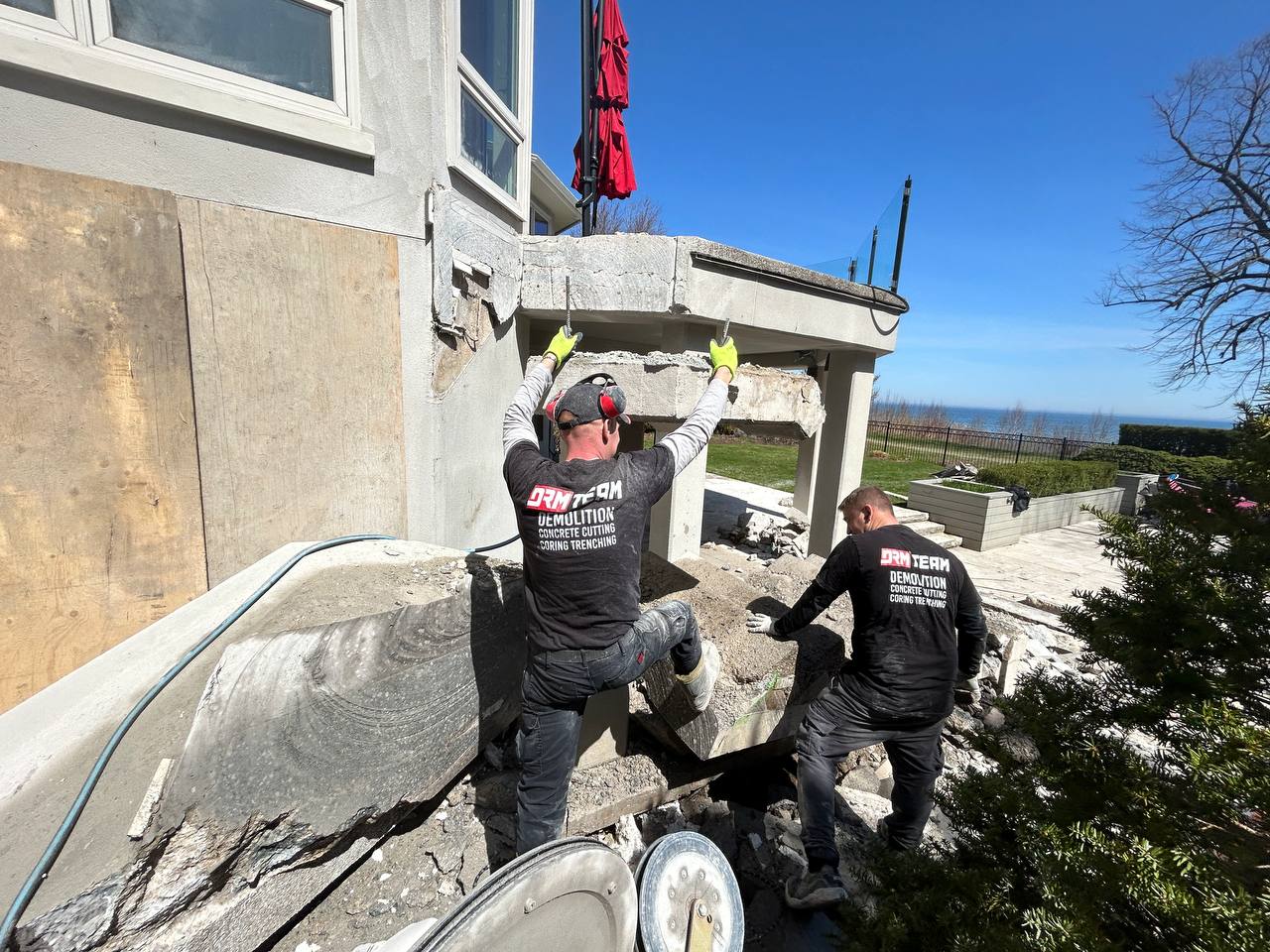 concrete stairs removal